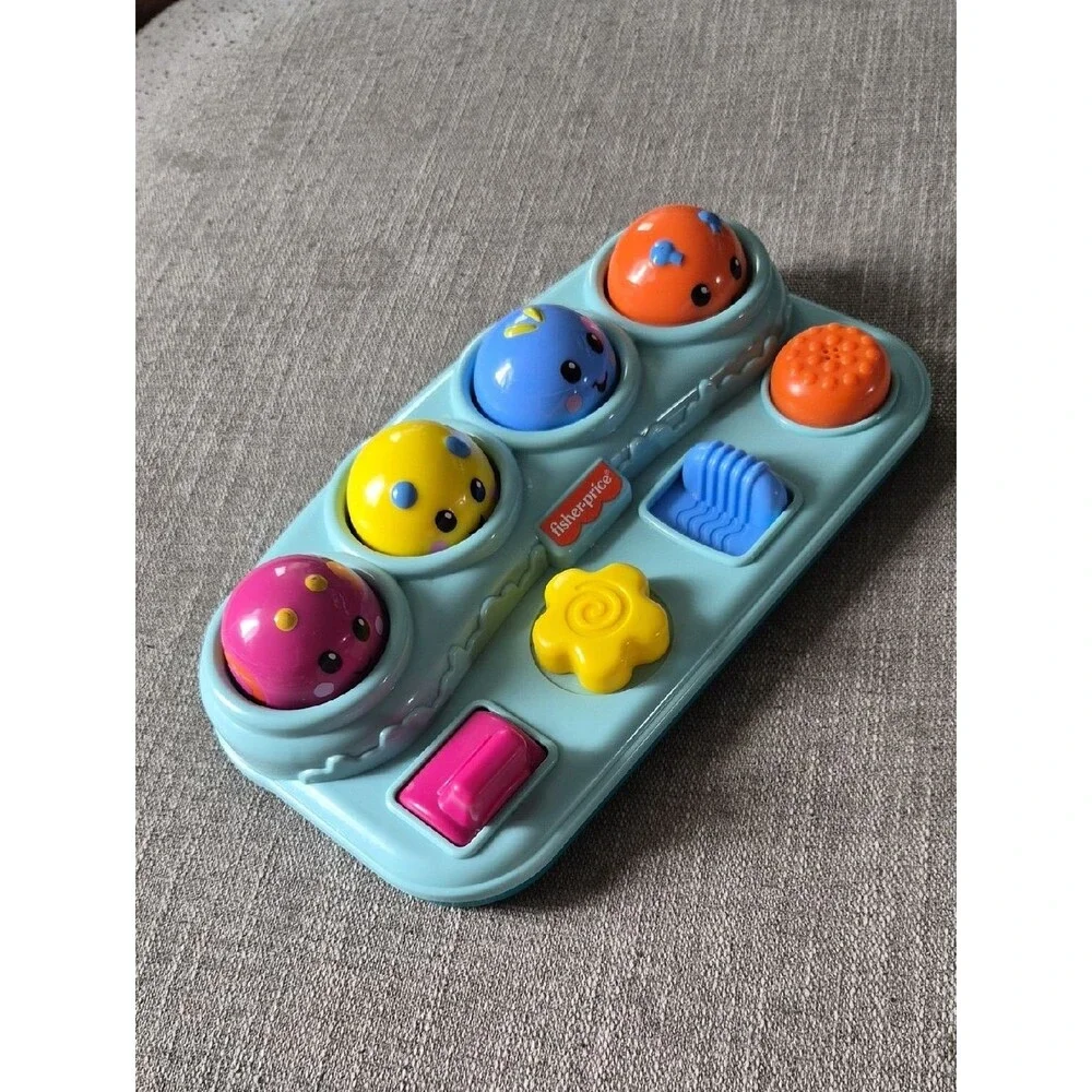Fisher-Price Pop-Up Octopus Pals Push & Pop Activity Toy - Multi-Color